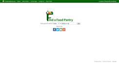 Desktop Screenshot of findafoodpantry.org